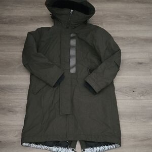G-Star Women Hooded Padded Fishtail Parka Olive Green Women Size L